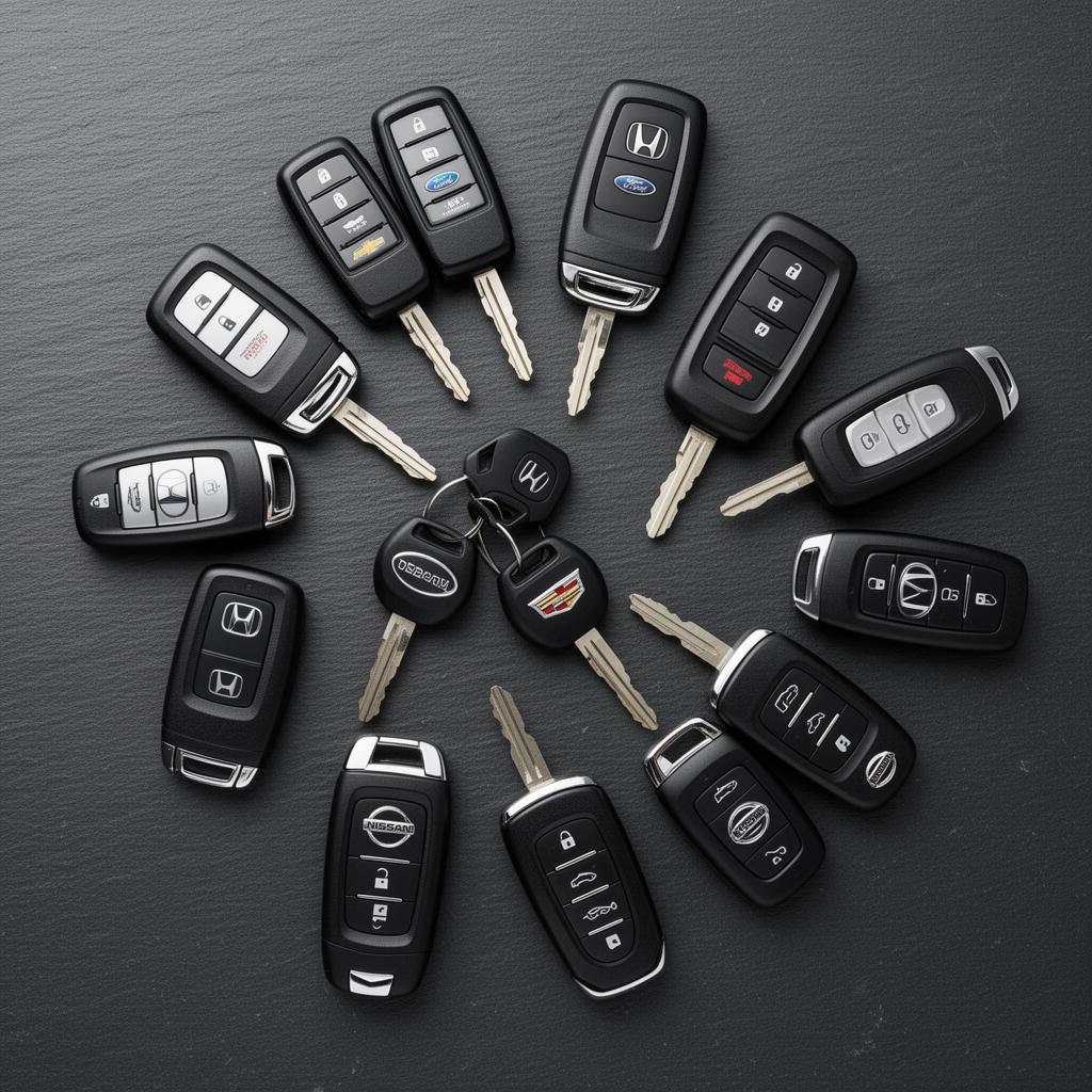 Car key fobs for Honda, Toyota, Ford, Chevy, Nissan, Jeep